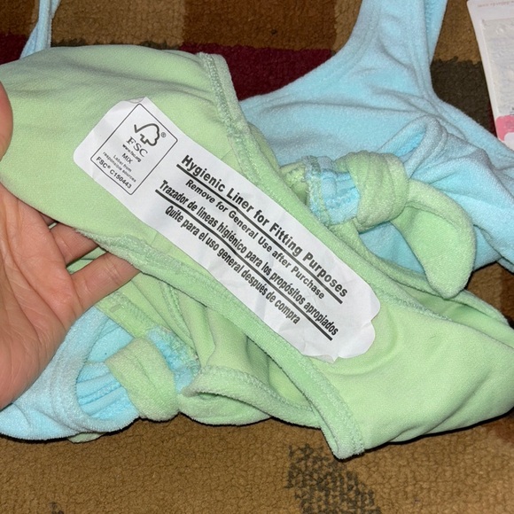 GB NWT girls Blue and Green One Piece Swimwear - Picture 6 of 6